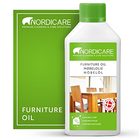 Nordicare Wood Oil Colorless - Premium Walnut Oil, Teak Oil, Wood Oil Furniture for Oak, Beech, Teak, Walnut, Pine, Larch - Natural Furniture Wood Nordicare