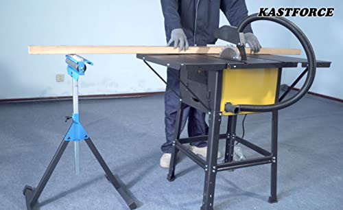 KASTFORCE Heavy-Duty Roller Stand 300 Lbs 136kg Loading Capacity (3 in 1 Roller), Adjustable Miter Saw Extension, Folds Flat for Easy Storage, 2 Inch KASTFORCE