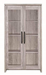 Coaster Home Furnishings Alejo 2-Door Tall Cabinet Grey Driftwood Coaster Home Furnishings