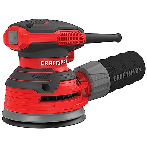 CRAFTSMAN Orbital Sander, 5 inch, 12,000 OPM, 3 Amp, Corded (CMEW231) - WoodArtSupply