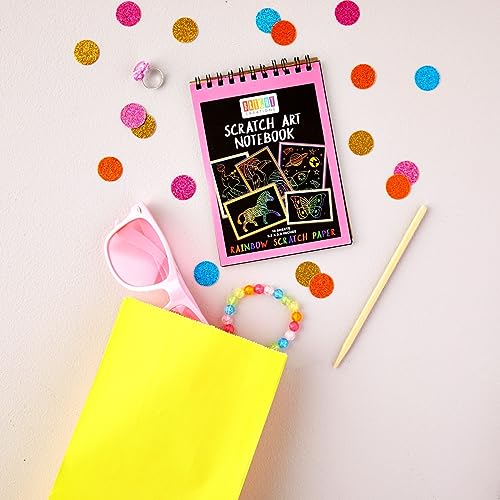 Bright Creations 8 Pack Rainbow Scratch Paper Pads for Kids with Wooden Styluses, 10 Sheets (5.5 x 3.9 In) Bright Creations