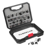 UTRUSTTO 1/4" Router Bit Set 12 Pieces, Tungsten Carbide Router Bits 1/4 Inch Shank, for Professional and Beginners Carpenter UTRUSTTO