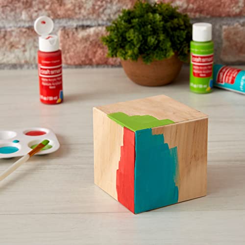 6 Pack: 3”; Wood Square Block by Make Market®