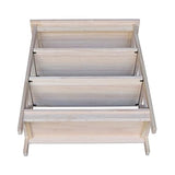 International Concepts 3-Tier X-Sided Bookcase, Unfinished IC International Concepts