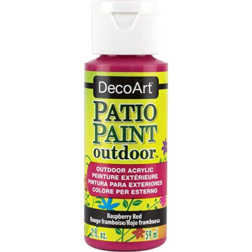 DecoArt DCP64-3 Patio Paint, 2-Ounce, Raspberry Red DecoArt