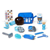 Melissa & Doug Barber Shop Pretend Play Set Shaving Toy for Boys and Girls Ages 3+ - Wearable Beard and Shave Accessories for Role Play Melissa & Doug