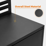 MCombo Metal Workbench for Garage, Adjustable Worktable with Storage Cabinet for Home Office, Basements, Workstation for Home Improvement Bench-81 MCombo