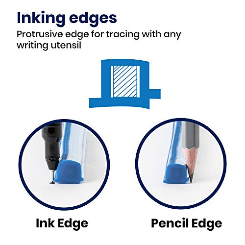Pacific Arc Flexible Curve 24" with Inking Edge, for Drawing, Pattern Making, Engineering, Stencil Making Pacific Arc