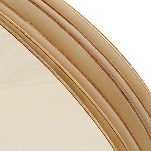 MOUYAT 10 Pack 14 Inch Round Wood Circles, 1/8 Inch Thick Unfinished Wooden Plywood Slices Discs for Crafts DIY, Door Hanger, Wood Burning, Christmas MOUYAT