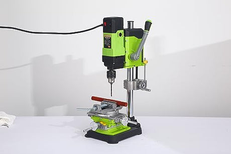 BACHIN Rotary Table 90 ° 3" Cross Slide Drill Press Vise Horizontal Precision Milling Drilling Machine Vernier Reading Milling Drilling Boring BACHIN