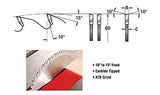 Amana Tool - 610600C Electro-BLU Carbide Tipped Cut-Off & Crosscut 10" Dia x 60T ATB Amana Tool