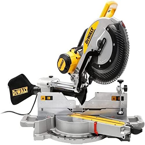 DEWALT Miter Saw, 12 Inch, 15 Amp, 3,800 RPM, Double Bevel Capacity, With Sliding Compound, Corded (DWS780) - WoodArtSupply