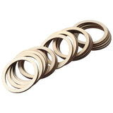 hobbyhub 100Pcs Unfinished Rings Shape Wood Pieces, 5cm Blank Wooden Circle Slices Wood Linking Rings for Christmas Home Decor, DIY Crafts hobbyhub