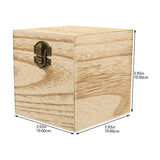 NOLITOY 4pcs Box Wooden Gift Box Unfinished Unpainted Chest Wooden Storage Chest Wood Trinket Containers Snack Food Gifts Storage Bins Jewelry Wood NOLITOY