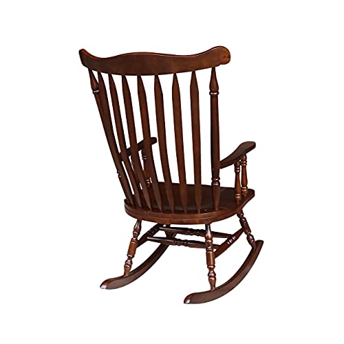 International Concepts Solid Wood Rocker, Espresso IC International Concepts