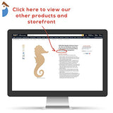 Unfinished Wooden Seahorse Cutout, 16", Pack of 1 Wooden Shapes for Crafts and Summer & Nautical Decor and Crafting, by Woodpeckers Woodpeckers