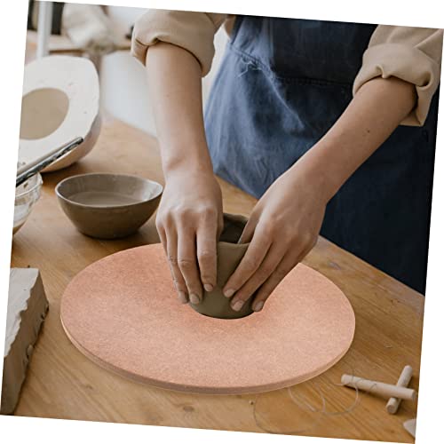 Tofficu Sculpture Base Clay Tools Ceramic Wheel Bat Clay Sculpting Board Flat Unfinished Wood Bases for Doll Wood Carving Tools Ceramic Tools Cake Tofficu