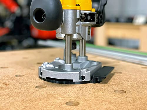 ToolCurve Guide Rail Adapter Compatible with Dewalt Trim Plunge Router - WoodArtSupply