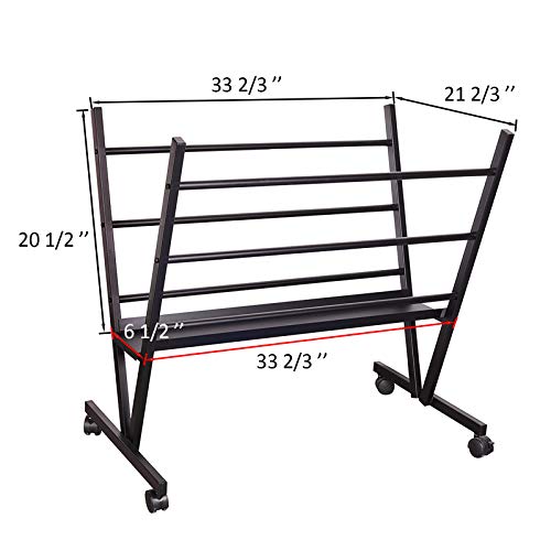 Falling in Art Metal Print Rack, Drying Display, Storage Stand for Artworks, Posters, Prints, Great Assistant for Shows & Galleries, Easy Moving with Falling in Art