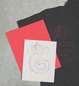 MyArtscape Graphite Transfer Paper, 20 Red Sheets - Wax Free - Erasable - Smudge-Free - Ideal for Drawing and Tracing - Premium Arts and Crafts MyArtscape