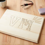 Walnut Hollow 18212 Basswood Plaque, Rectangle Make Market