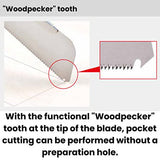 Z-saw Dozuki Piercing 150, Mini Panel Saw New Model with Resin Handle, English Replacement Manual Included, Japanese Hand Saw (Mini Panel Saw) Z-saw