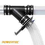 POWERTEC 70133-P6V 2-1/2-Inch Blast Gate for Dust Collector, Dust Collection Fittings, 6 PK POWERTEC