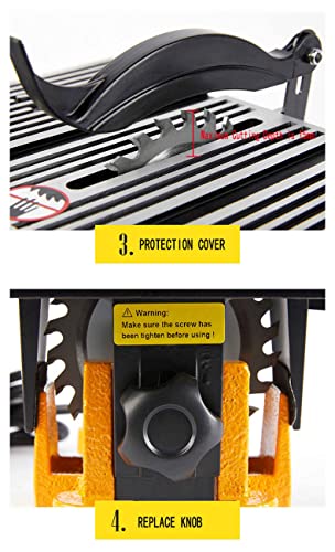 Fullhold 4" Mini Table Saw 60w Hobby Miter Saw For Crafts Model Making To Cut Copper, Aluminum,Stone, Wood, Glass And Plastic（LxWxH :190MM(7.5") x FULLHOLD