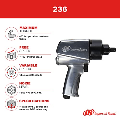 Ingersoll Rand 236 1/2-Inch Air Impact Wrench - WoodArtSupply