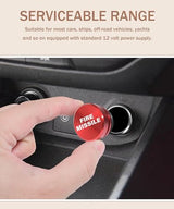 bylikeho Cigarette Lighter Plug Cover,Aluminum Cigarette Lighter Plug Plug,Car Accessories Button Decorations Plug,Fits Most Automotive Vehicles bylikeho