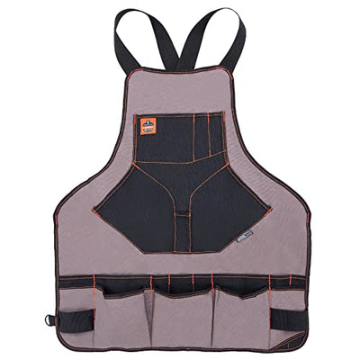Ergodyne - 13694 Arsenal 5704 Torso Length Work Tool Apron, 22-Pockets, Gray