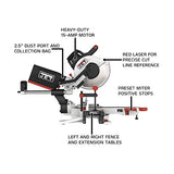 JET 10-Inch Sliding Dual-Bevel Compound Miter Saw, 1Ph 115V (JMS-10X) Jet