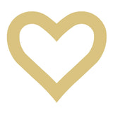 Open Heart Cutout Unfinished Wood Valentine's Day Holiday Special Occasion Door Hanger MDF Shape Canvas Style 4 (18") Diverse Woodworking