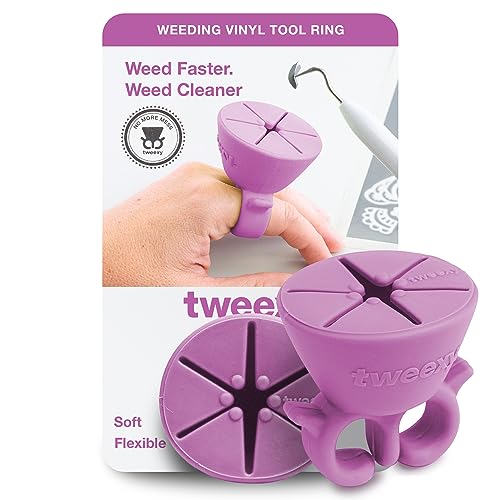 tweexy Craft Vinyl Weeding Scrap Collector Ring | Weeding Tools for Vinyl Heat Transfer, HTV Crafting & Adhesive Paper Sheets Holder | Portable Heat tweexy