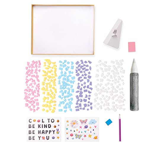 Creativity for Kids Rainbow Mosaic Craft Kit: Valentine Craft Kit for Kids, Gifts for Girls and Boys Ages 7-10+, Diamond Painting for Kids Creativity for Kids