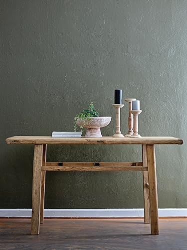 Bloomingville Reclaimed Wood Console Table, Natural - WoodArtSupply