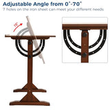 VISWIN 24'' x 35" Artist Drafting Table, Adjustable Angle, 34" Height Solid Pine Wood Drawing Table, Art Table for Adults, Tilts Flat, Art Craft VISWIN