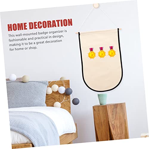 COHEALI Medal Display Hanging Flag enamel pin belt holder brooch wall banner karate belt pin banner pin display blank banners flag unfinished cotton COHEALI