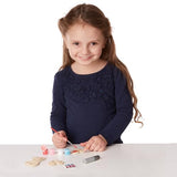 Melissa & Doug Created by Me! Wooden Heart Magnets Craft Kit (4 Designs, 4 Paints, Stickers, Glitter Glue) 8.75 x 5 Melissa & Doug