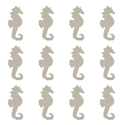 Diyfixlcd 12PCS 5inch Unfinished Wooden Decorative Seahorse Shapes can be Stained or Decorated - WoodArtSupply