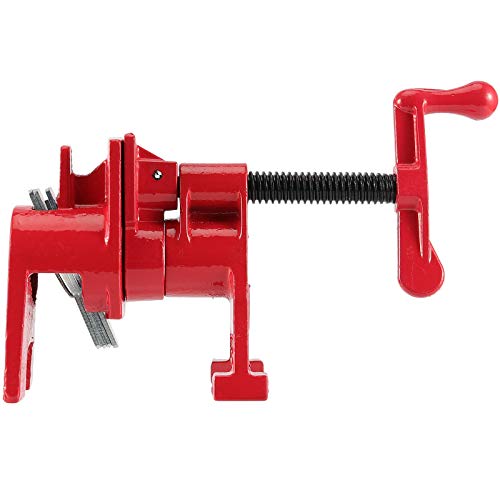 ZEONHAK 4 Pack 3/4 Inches Pipe Clamp, Wood Gluing Pipe Clamp Set, Heavy Duty Woodworking Cast Iron Clamp for Metalworking, Woodworking and Frame ZEONHAK