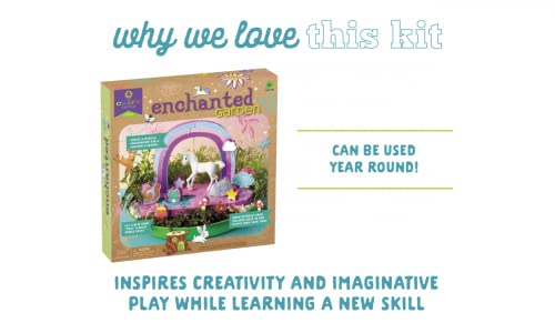 Craft-tastic Enchanted Garden - DIY Nature Craft Kit - Outdoor and Indoor - Grow and Play - Comes with Unicorn, Seeds, and Garden Decorations - Ages Craft-tastic