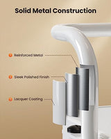 Pipishell 3 Tier Mesh Utility Cart, Rolling Metal Organization Cart with Handle and Lockable Wheels, Multifunctional Storage Shelves for Kitchen Pipishell