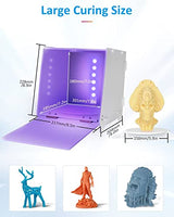 Geeetech UV Resin Curing Box with 360° Turntable 405nm UV Curing Light Station for UV Models Intelligent Time Control UV Cure Station Suitable for Geeetech