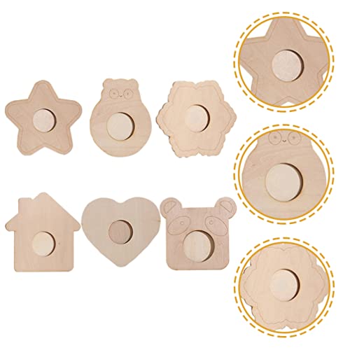 ARTIBETTER 6pcs Wooden Blank Photo Frame Unfinished Wood Photo Frame DIY Painting Photo Frame Painting Craft Kit Unfinished Photo Frame DIY Photo ARTIBETTER