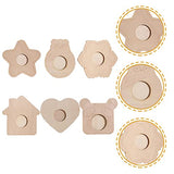 ARTIBETTER 6pcs Wooden Blank Photo Frame Unfinished Wood Photo Frame DIY Painting Photo Frame Painting Craft Kit Unfinished Photo Frame DIY Photo ARTIBETTER