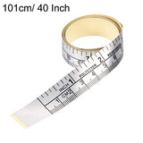 uxcell Self-Adhesive Measuring Tape with Fractions 40 Inches 100cm Workbench Ruler, Peel and Stick Measure Tape for Woodworking, Saw, Drafting Table uxcell