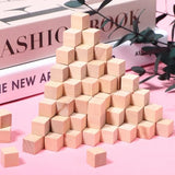 VILLCASE 400pcs Wooden Cubes Unfinished Square Blocks Small Wooden Blocks DIY Craft Blocks Blank Cubes Solid Wood Blocks VILLCASE
