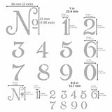 Aleks Melnyk No.452 Metal Stencil, Small Number Stencil, Size 1in and 0.5in, Old World Number, Template for Wood Burning, Pyrography Engraving, Aleks Melnyk