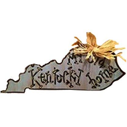 Kentucky Cutout Unfinished Wood Home Decor Everyday Door Hanger MDF Shape Canvas Style 1